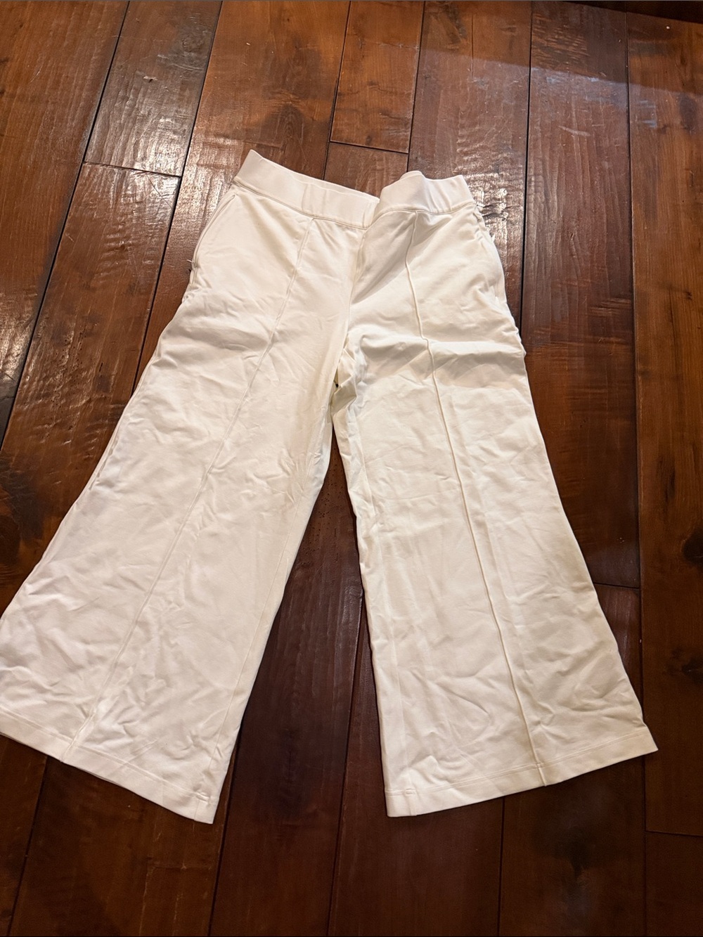 Lands' End White Cotton Top with Logo